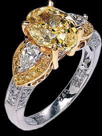 Yellow Diamond Ring R-01-04